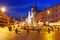 Piazza Navona Square at night, Rome, Italy.