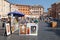 Piazza Navona, street view with paintings for sale