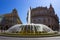Piazza Raffaele De Ferrari square with fountain