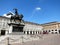 The Piazza San Carlo and the monument of Emmanuel Philibert in Turin, ITALY