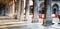 Piazza San Marco loggia with cafe tables