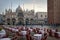 Piazza San Marco next to the Campanile, Basilika San Marco and Doge Palace. Venice, Italy