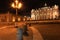 Piazza San Pietro and Basilica San Pietro at night, Vatican, Rome