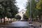 Piazza Santo Spirito with fountain and Basilica