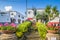 Piazza Vittoria in Anacapri on the island of Capri, Italy