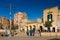 Piazza Vittorio Veneto. Matera. Basilicata. Apulia or Puglia. Italy