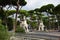 Piazzale Brasile with Eagle Statues next to Porta Pinciana- Rome, Italy