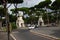 Piazzale Brasile with Eagle Statues next to Porta Pinciana- Rome, Italy