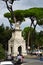 Piazzale Brasile with Eagle Statues next to Porta Pinciana - Rome, Italy