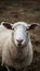 Pic Close up shot captures sheeps curious gaze in farm setting