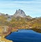 Pic de Midi d Ossau seen from Ibones de Anayet