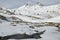 Pic du midi d\'Ossau in winter from Portalet col