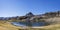 Pic du Midi Ossau mountain and Lac Gentau lake in the french Pyrenees mountains, Pyrenees National Park, France