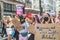 PICCADILLY, LONDON/ENGLAND- 12 September 2020: Protesters Trans Pride 2020 in London