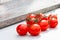 Piccadilly tomato bunch. Fresh juicy sweet tomatoes for traditional Mediterranean cuisine. Selective focus.