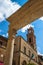 Piccolomini well in Piazza Pio II, the main square of Pienza