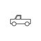 Pick, truck outline icon. Can be used for web, logo, mobile app, UI, UX