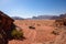 Pick up on a desert path, in wadi Rum, Jordan