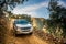 Pick-up truck on dirt road