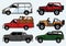 Pick up truck and suv car set