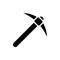 Pickaxe icon flat vector template design trendy