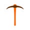 Pickaxe isolated. tool miner on white background. Vector