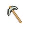 Pickaxe. Pixel icon. Vector illustration