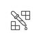 Picker pipette outline icon