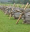 Picket fencing Gettysburg Battlefield