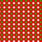 Pickleball ball . Pattern with white and green pickleball balls on red baskground