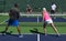 Pickleball - Mixed Doubles Action