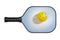 Pickleball Paddle with Yellow Pickleball