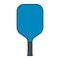 Pickleball racket sport, indoor paddle icon, web flat symbol vector illustration