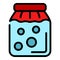 Pickled food icon color outline vector