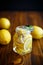 Pickled lemons in sugar syrup