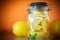 Pickled lemons in sugar syrup