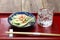 Pickled okinawa shallot with katsuobushi, japanese food