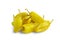 Pickled yellow greek pepper, pepperoncini or friggitelli isolated on white background