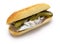 pickled young herring fillet ( matjes ) sandwich