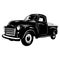 Pickup 1949, Muscle car, Classic car, Stencil, Silhouette, Vector Clip Art - Truck 4x4 Off Road - Off-road car for