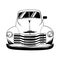 Pickup 1949, Muscle car, Classic car, Stencil, Silhouette, Vector Clip Art - Truck 4x4 Off Road - Off-road car for