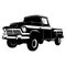Pickup 1949, Muscle car, Classic car, Stencil, Silhouette, Vector Clip Art - Truck 4x4 Off Road - Off-road car for