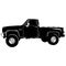 Pickup lifted 1972, Muscle car, Classic car, Stencil, Silhouette, Vector Clip Art - Truck 4x4 Off Road - Off-road car