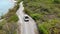 Pickup Truck Driving on Caribbean Island