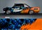 Pickup truck livery graphic . abstract grunge background design for vehicle vinyl wrap and car branding