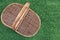 Picnic Basket On The Summer Lawn, Top View