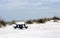 Picnic Bench on Deserted Beach