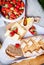 Picnic Blanket with Fresh Bread, Strawberry