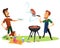 Picnic summer barbeque party poster