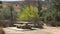 Picnic table in a desert campground